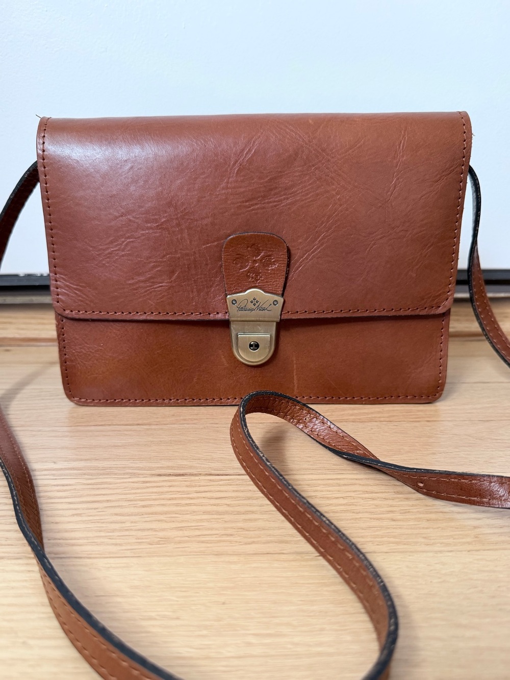 PATRICIA NASH Florence Tooled Lanza Laurentina real Leather Crossbody brown bag